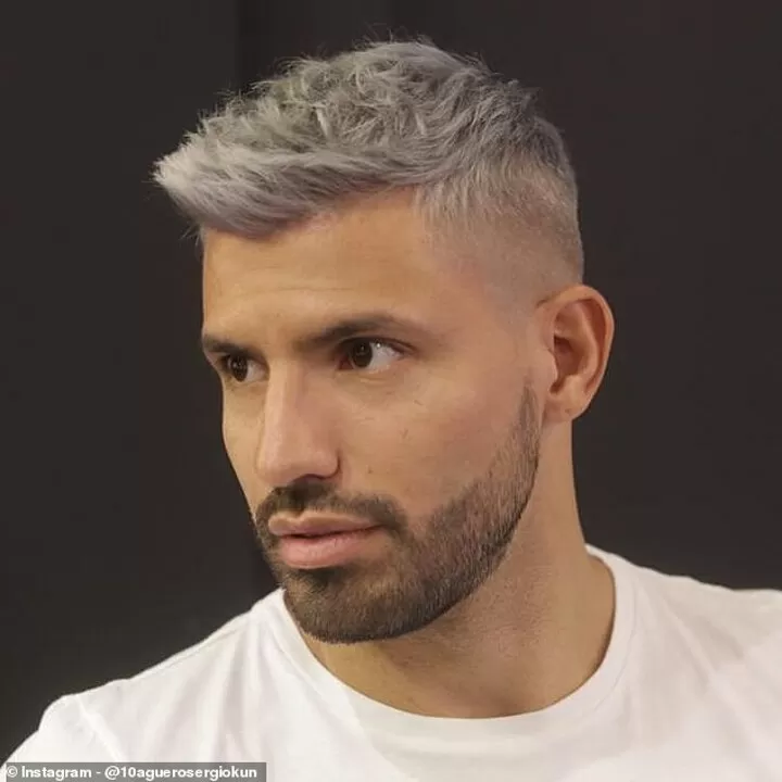 Sergio Aguero Shows Off His New Grey Hair Colour On Instagram All