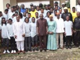 AWCON 2018: Black Queens meet Northern Regional Minister Hon. Salifu Sa-eed in Tamale