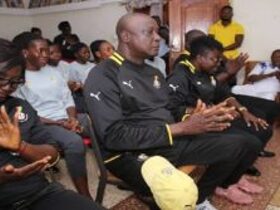 Black Queens coach Bashiru Hayford satisfied with team's display in draw with Ampem Darkoa