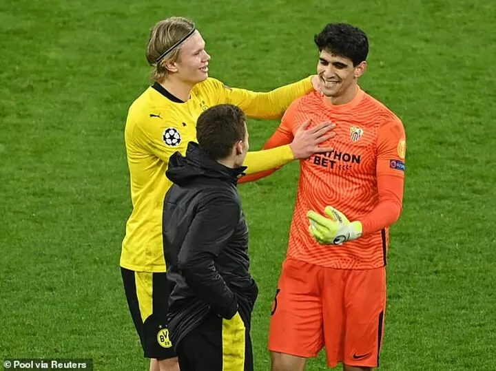 Dortmund Star Erling Haaland Has No Idea What He Yelled In The Face Of Sevilla Goalkeeper Bono All Football