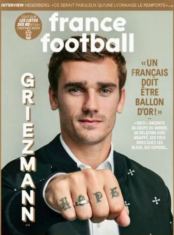Griezmann The Ballon D Or Has To Be Won By A French Player All