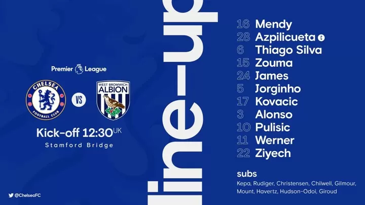 Live wba vs chelsea store