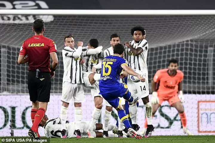 Cristiano Ronaldo proves costly AGAIN for Juventus in a free kick