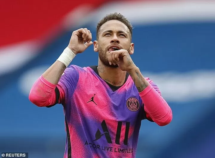 PSG 2 1 Lens Neymar and Marquinhos strike as the French champions