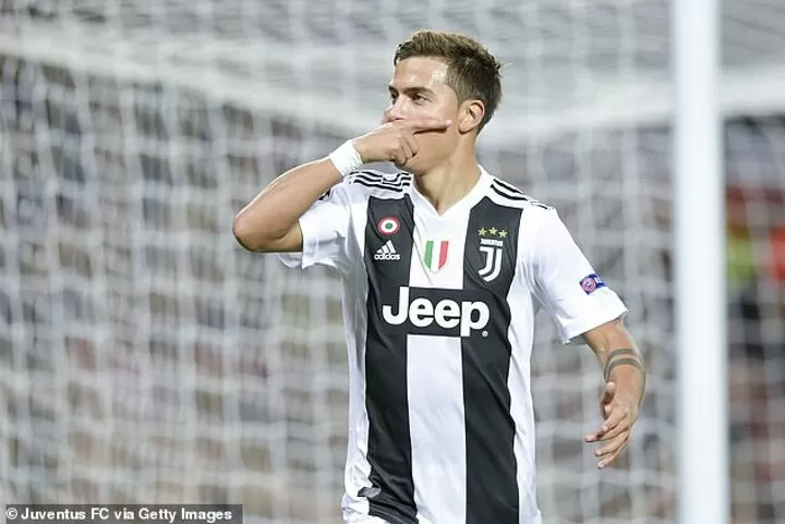 Warning for navegantes of Paulo Dybala after marking with the Juventus