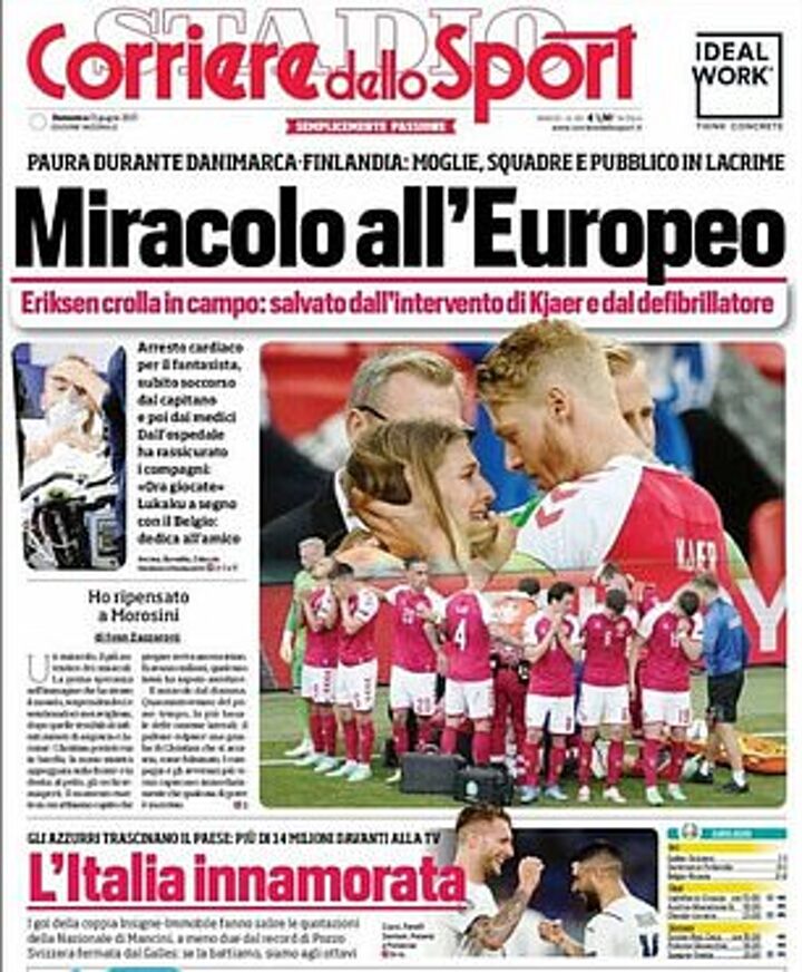 Chris Eriksen Life Is Strange / Prima Pagina, Tuttosport: 
