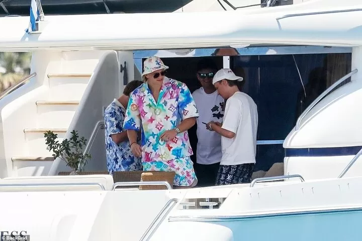 Haaland parties on a yacht in Mykonos in £2,250 Louis Vuitton outfit