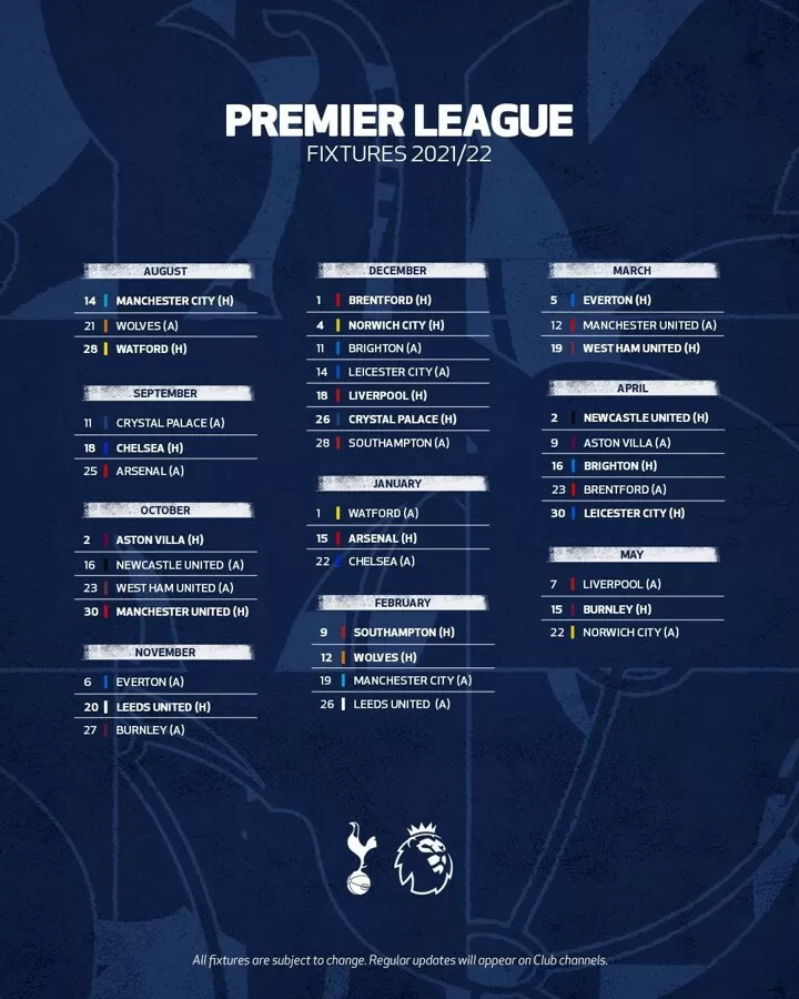 Epl fixtures channels best sale