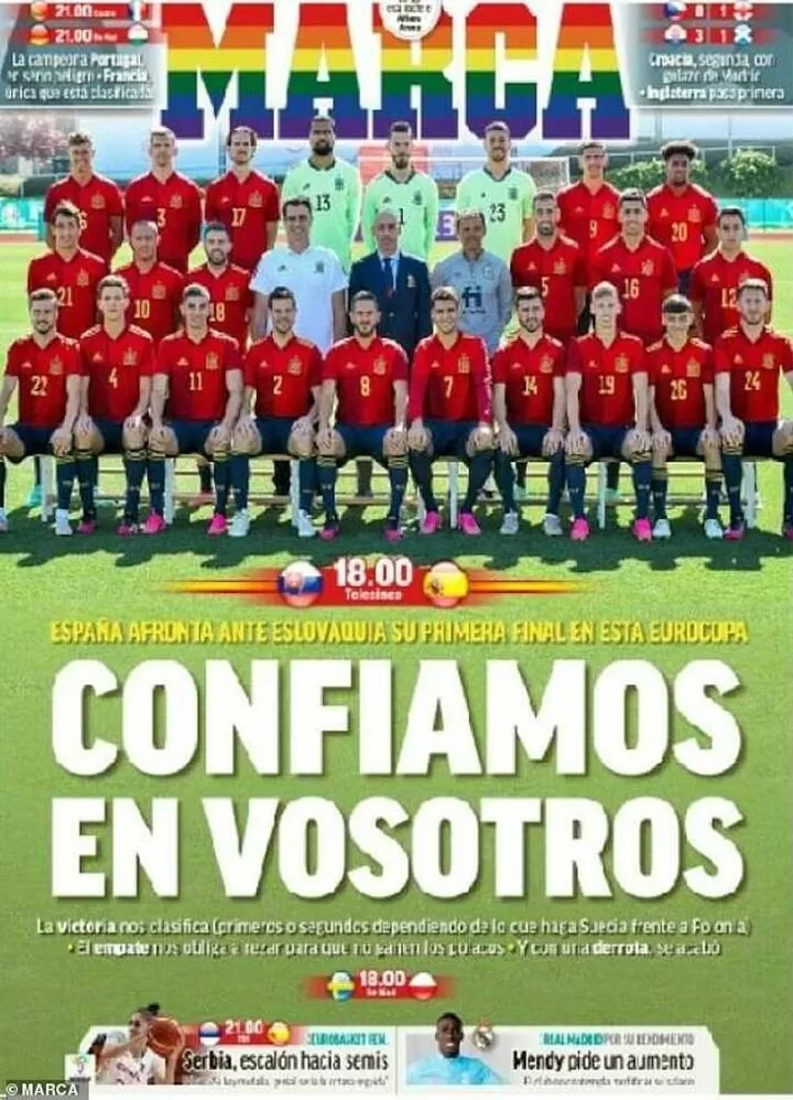 Euro 2020: Spanish paper Marca throws support behind Luis Enrique's side|  All Football