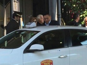 Fassone and Han Li arrive at Gianni Origoni & Partners' notary office