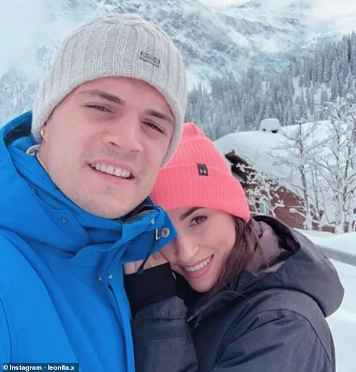 Xhaka Making Most Of Mini Break With Ski Trip Alongside Wife Leonita Lekaj All Football