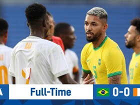Brazil U23 0-0 Côte d'Ivoire U23: D. Luiz & Kouassi sent off, Brazil are held