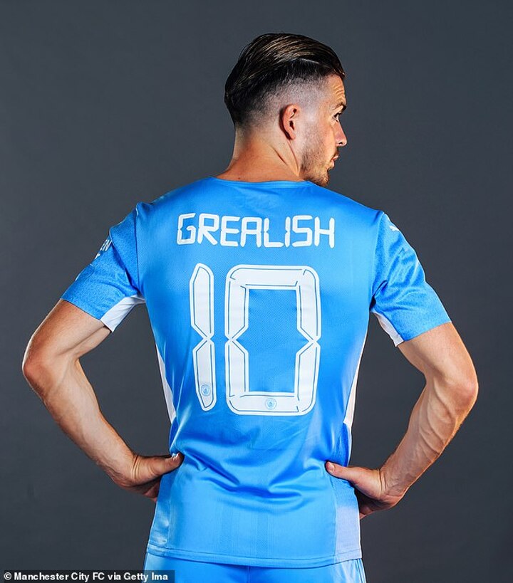 Manchester City Tシャツ　10番GREALISH 2023-24 Manchester City Third Shirt Grealish #10