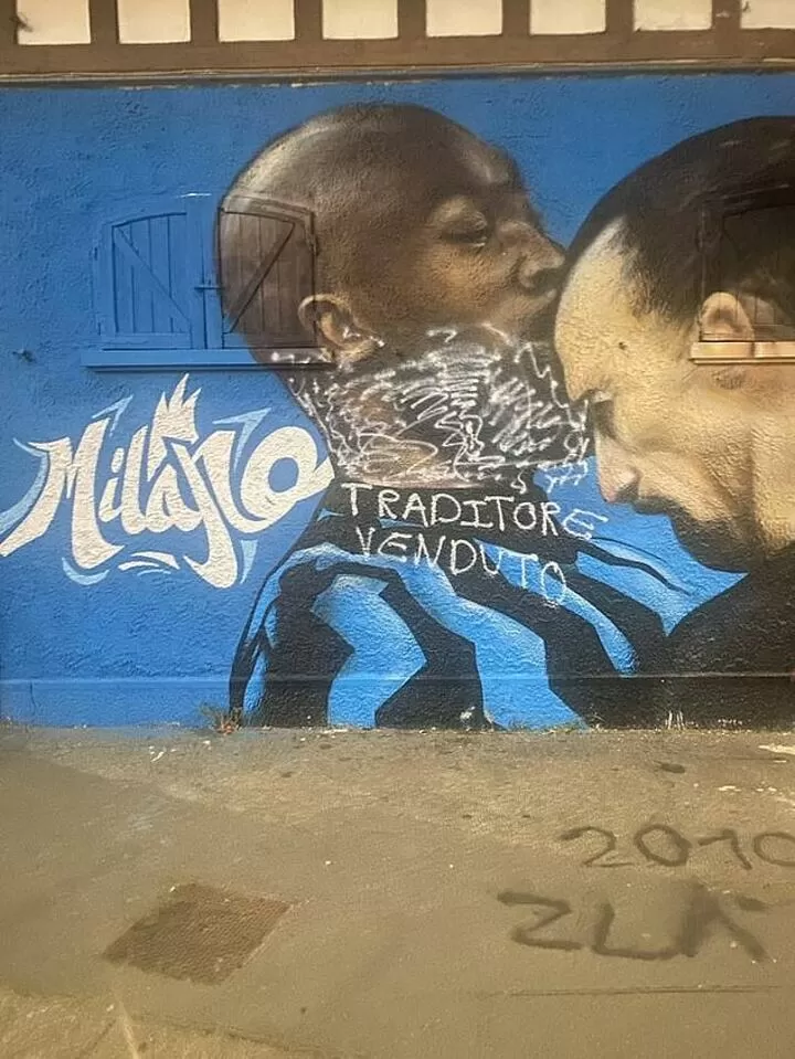 Autocollant Mural Romelu Lukaku – Décalcomanie Joueur De Football Belgique, Art Moderne