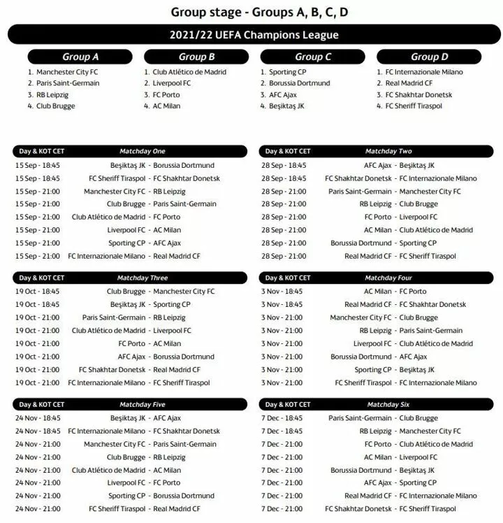 Spanish sales league fixture