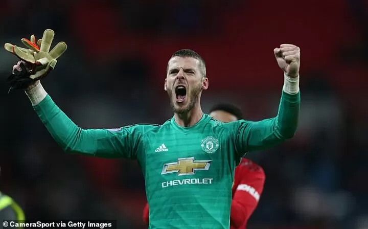 De Gea frames the boots he wore in stunning display against