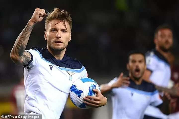 Torino 1 1 Lazio Ciro Immobile penalty saves visitor s blushes