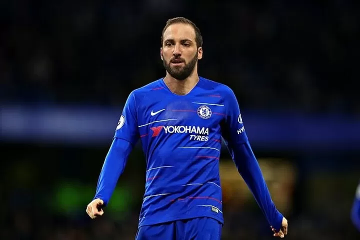 higuain chelsea jersey