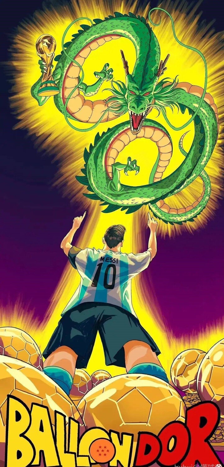 Messi has collected all the Dragon Balls now All Football