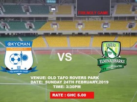Okyeman Planners to host Elmina Sharks in friendly on Sunday