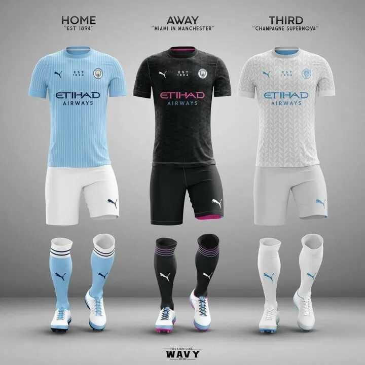 Some New Designs For Man City Kits Which Would You Buy Next Season All Football