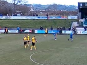 Check out Oli Babington’s Puskas worthy touchline-volley-screamer for Clevedon