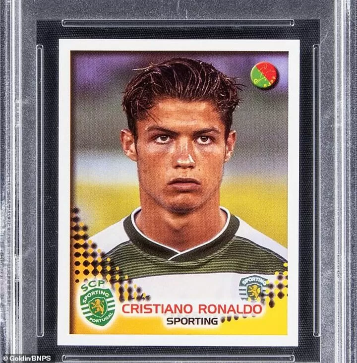 その他 Cristiano Ronaldo Sporting card First EVER Panini card of Ronaldo at Sporting Lisbon sells