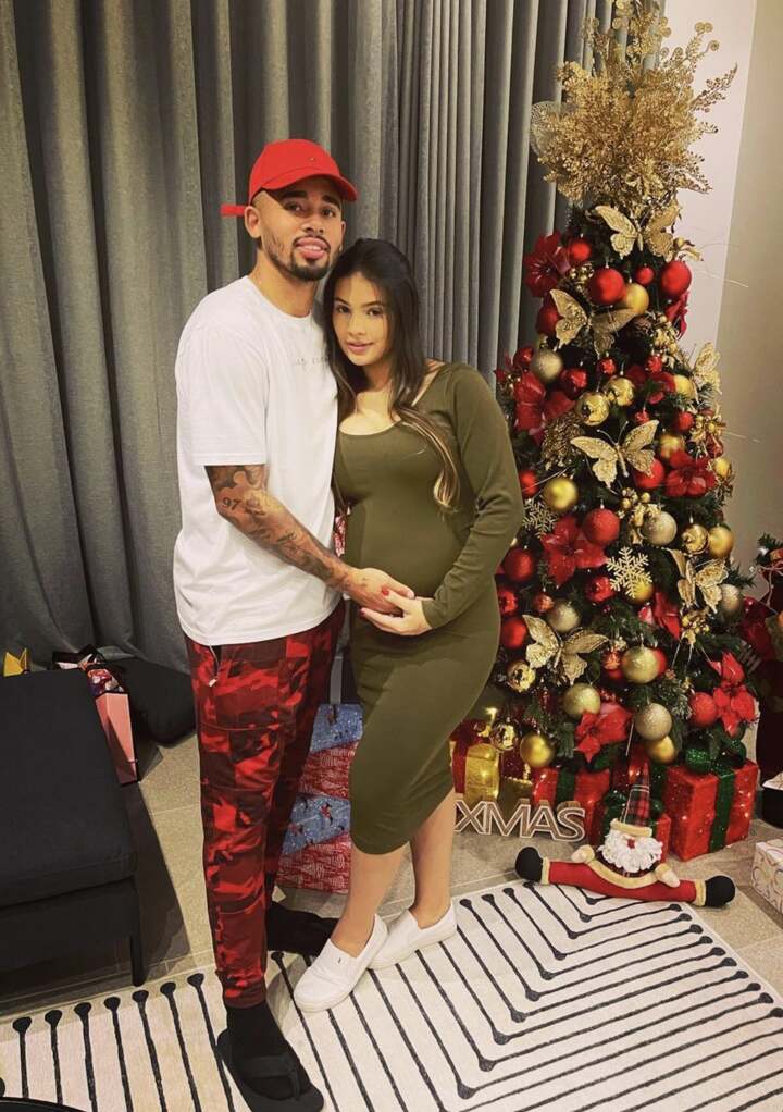 Gabriel Jesus reveals he and girlfriend Raiane Lima are having a baby girl|  All Football