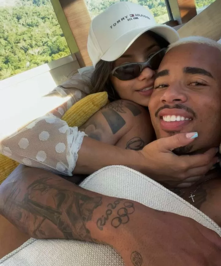 Gabriel Jesus Reveals He And Girlfriend Raiane Lima Are Having A Baby Girl All Football
