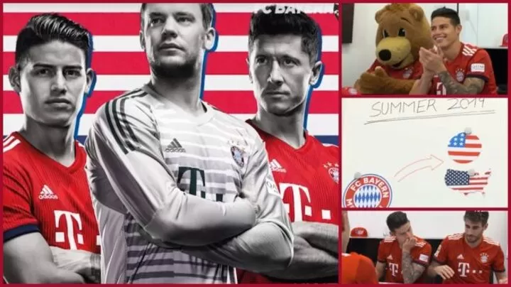 Bayern Release Promotional Video For Us Tour And James Takes Centre Stage All Football