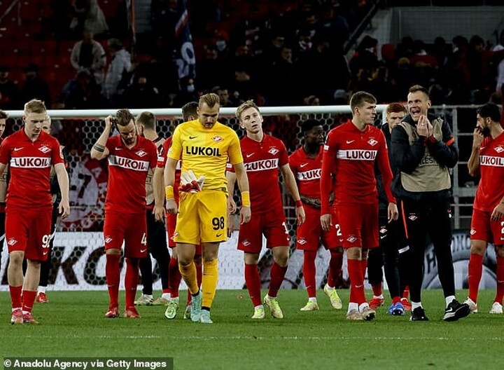 Spartak Moscow react to 'unfair' Europa League ban