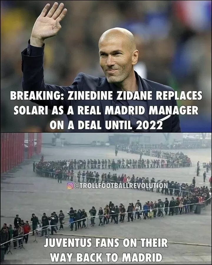 Juve Fans On Their Way Back To Madrid Fans Troll Zidane S