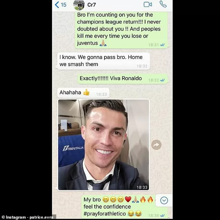 Cristiano ronaldo whatsapp sales