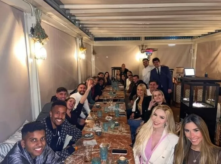 Real Madrid players had a wonderful celebration dinner with their WAGs| All Football