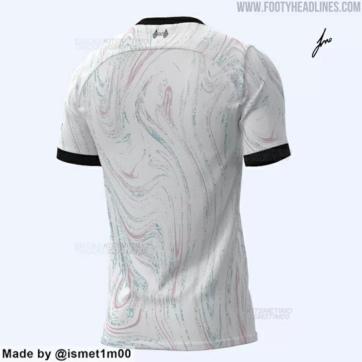 White Nike Liverpool FC 2022/23 Away Shirt