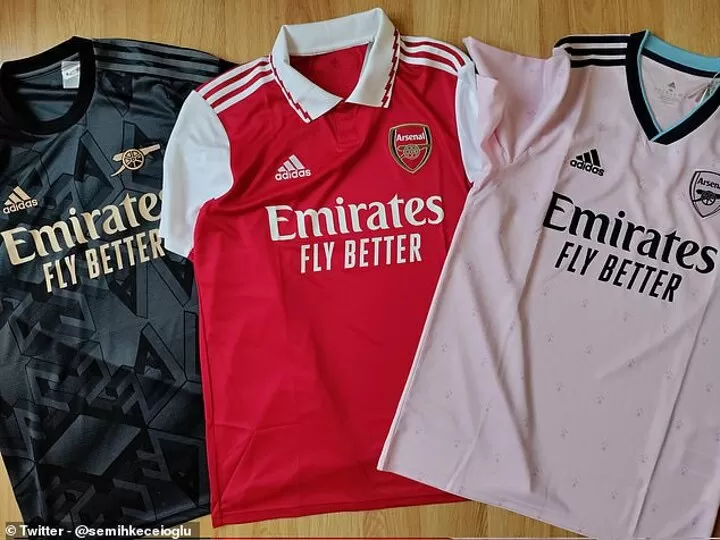Arsenal black pink jersey sales