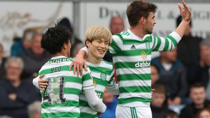Scottish Premiership: Kyogo injured in Celtic win, Rangers see off