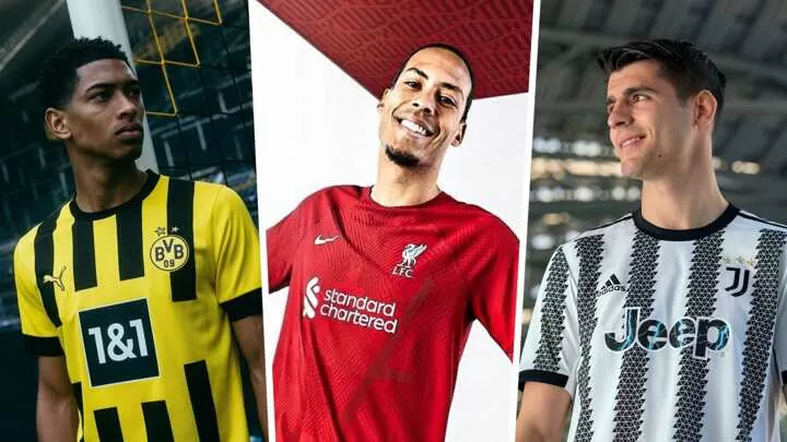 The best football kits for the 2022/23 season