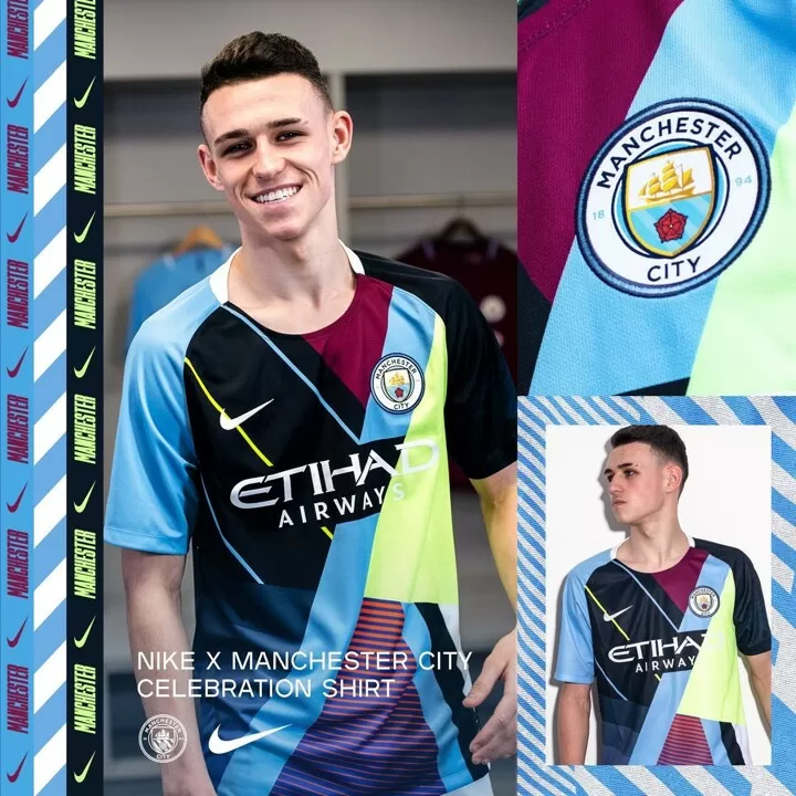 Man City launch unique 'Mash-Up' shirt to celebrate 6-year