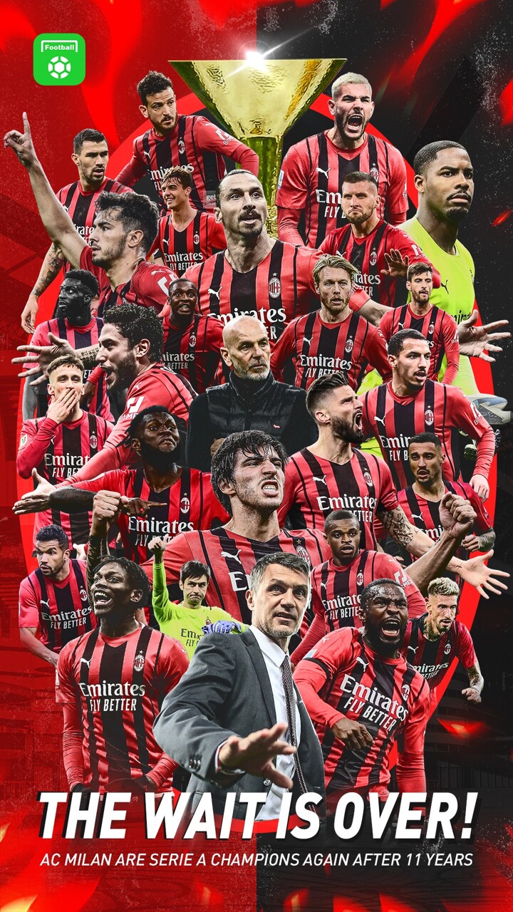 AF Poster: Wait is over! AC Milan are Serie A Champions again after 11  years!