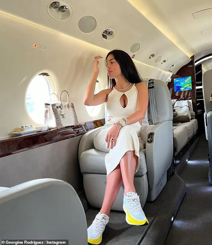georgina rodriguez denim dress 530 Cristiano Ronaldo 7 ideas