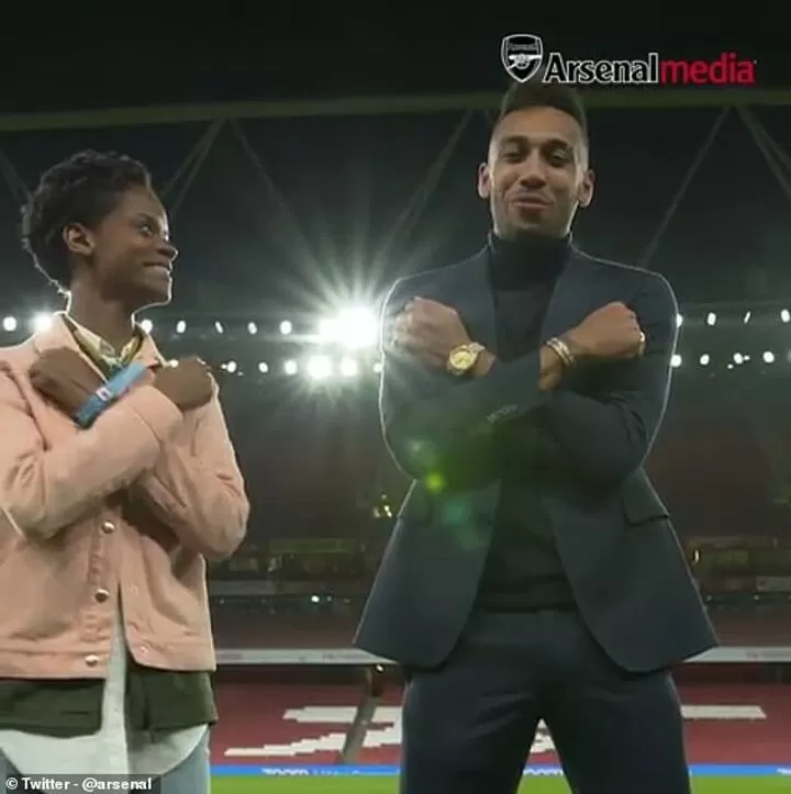 Aubameyang Links With Black Panther Actress Wright To Wakanda Forever Move All Football