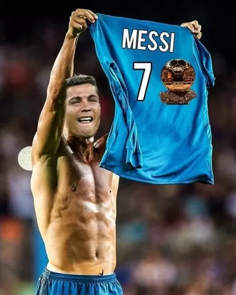 Half Virgin💦 on X: Messi may have won the award but his drip will never  reach Ronaldo 🤫 This is why Cristiano Ronaldo is the GOAT, period 🐐   / X