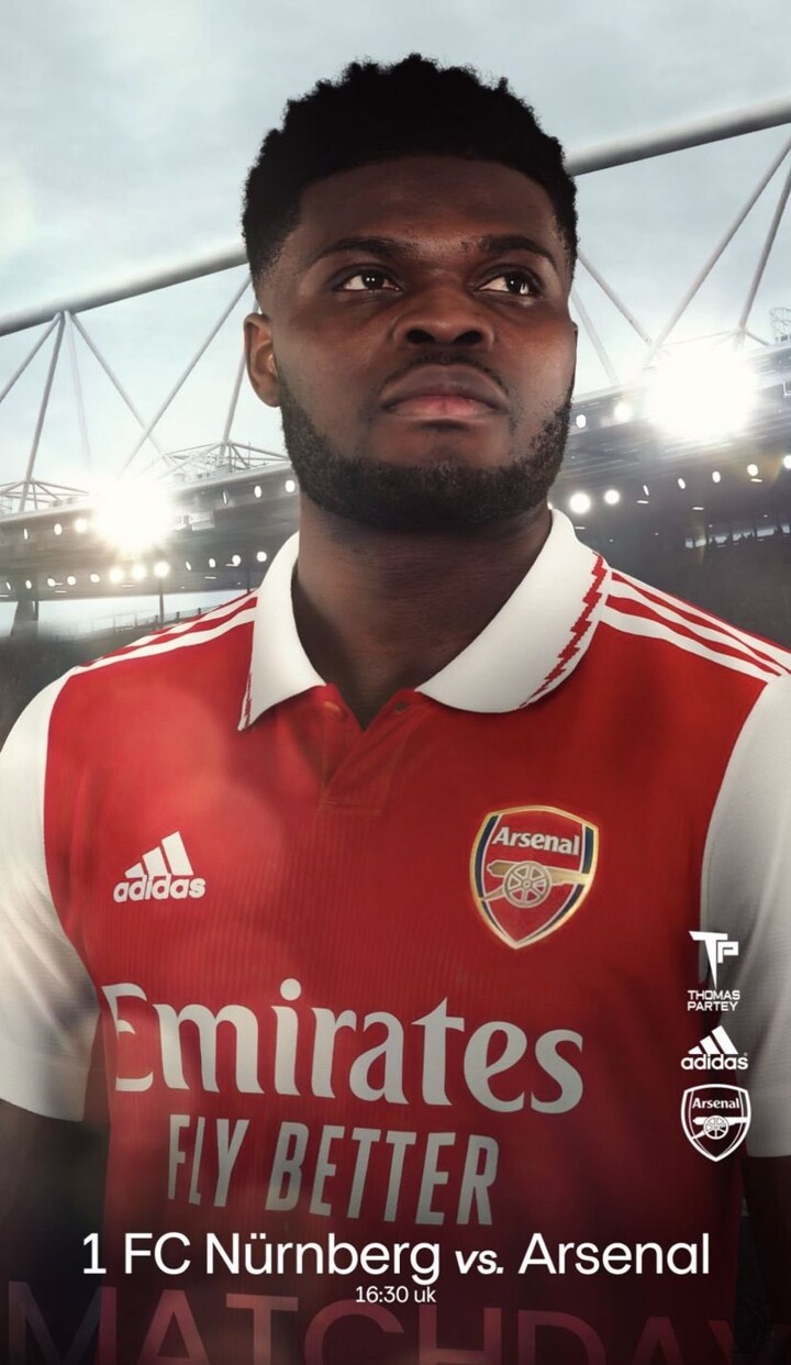 Arsenal s Thomas Partey posts new pre season poster on social