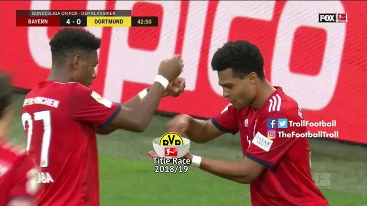 In Memes Bayern Just Cooked Dortmund In The Bundesliga Title Race All Football