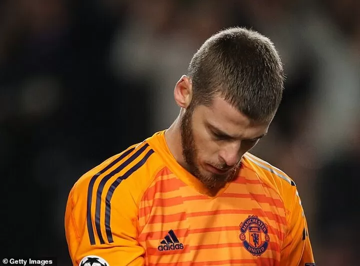 De Gea Apologised To His Manchester United Team Mates In The Dressing Room All Football