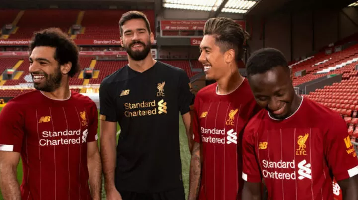 Liverpool s present their new kit ahead of the 2019 20 campaign