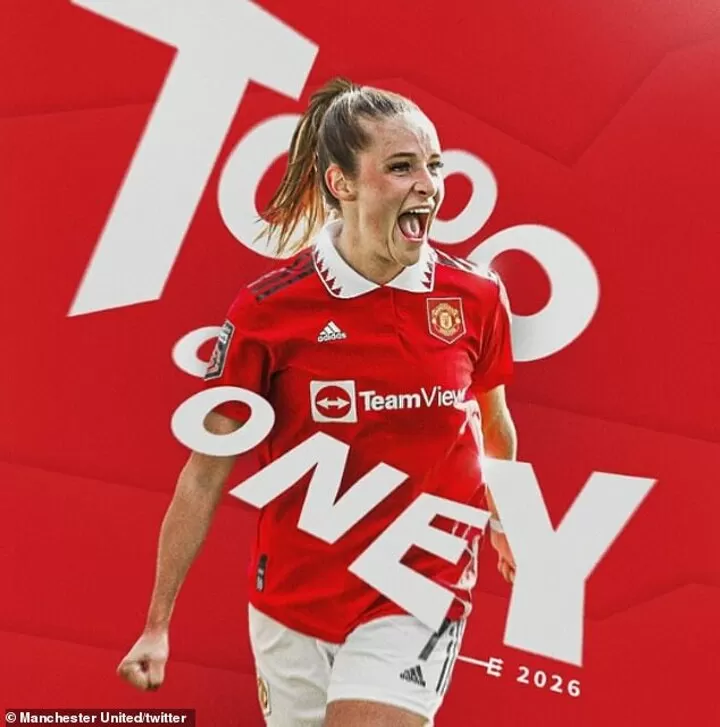 Ella Toone Signs Contract Extension At Manchester United Until