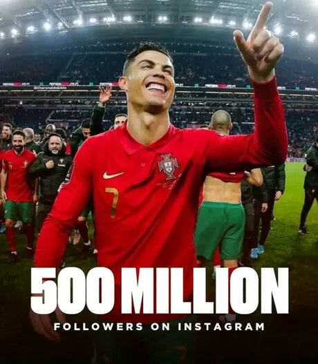 Cristiano Ronaldo Hits 500 Million Instagram Followers After Louis