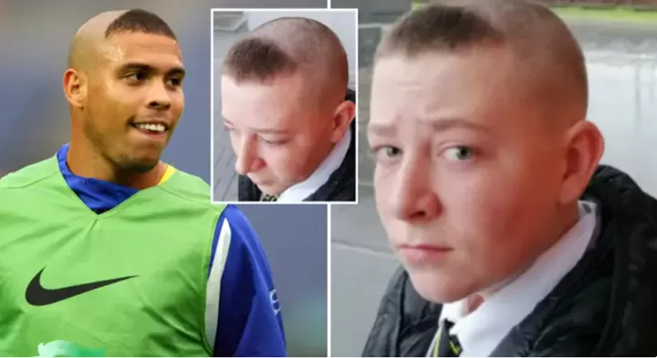 Boy 'kicked out of school' after getting Ronaldo haircut for World Cup| All  Football
